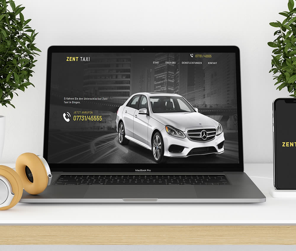 Zent Taxi Website Design